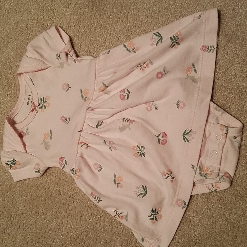 Carter's sweet pink onesie dress
